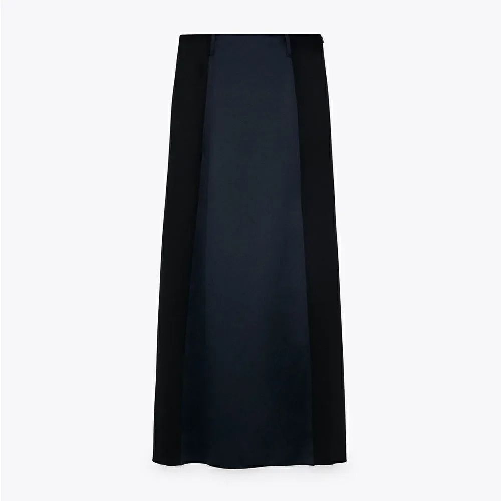 ZARA CONTRAST SKIRT - Picture 4 of 8